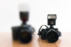 Offenblende Vergleich Spiegellose Systemkamera versus Spiegelreflex - Canon unscharf – Fujiilm scharf