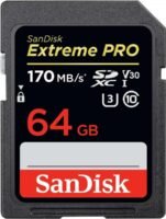 SanDisk Extreme PRO 64GB SDXC Speicherkarte bis zu 170 MB/s,