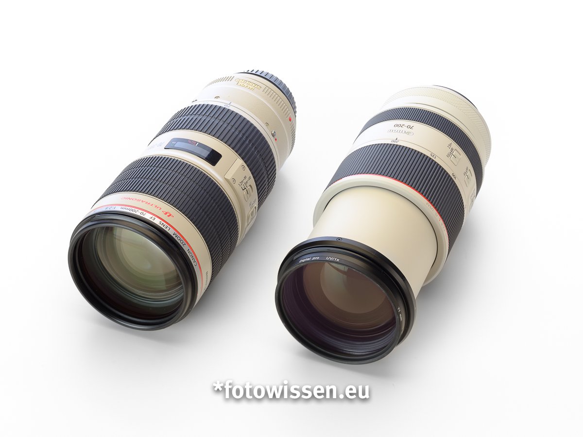 Test Canon EOS R5 mit EF-Objektiven versus RF-Objektiven