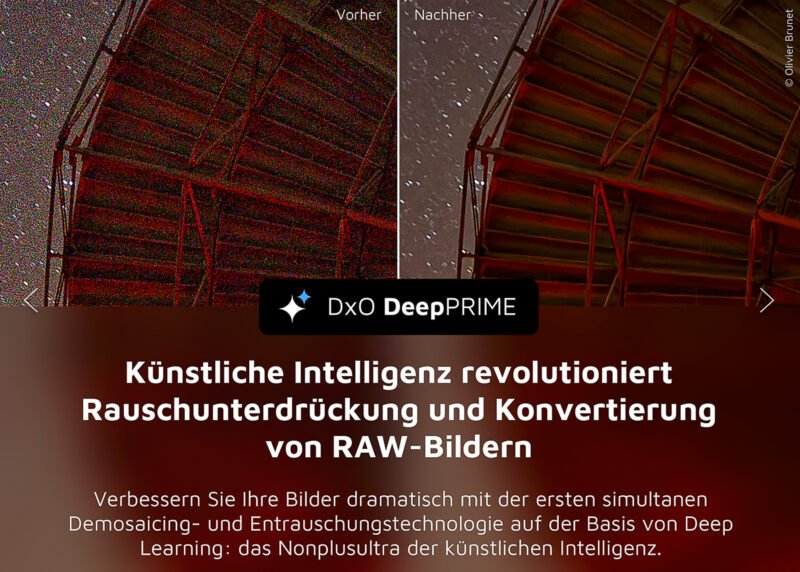 DxO DeepPrime mit Hilfe Künstlicher Intelligenz entwickelte RAW-Fotos
