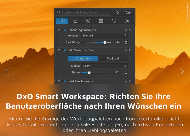 DxO Smart Workspace