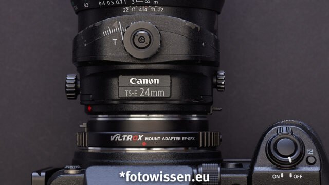 Viltrox EF-GFX Adapter mit Canon TS-E 24mm