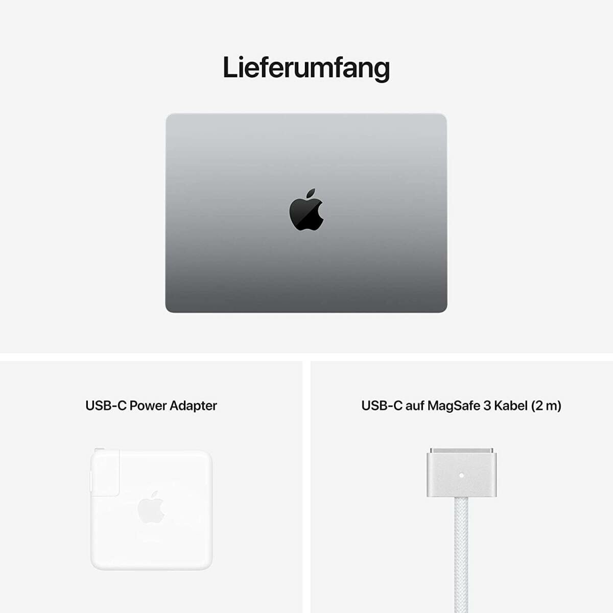 2021 Apple MacBook Pro 14 Zoll M1 Pro - Lieferumfang