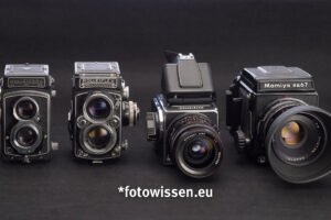 Mit der Mittelformatkamera analog fotografieren 4 Kameras
