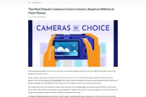 Die populärsten Kameras der Welt - Statistik Fehler simpleghar.com